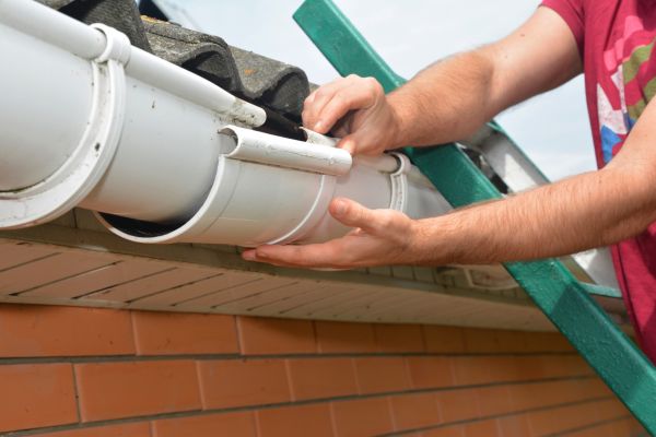 Large Gutter Repair in Easley