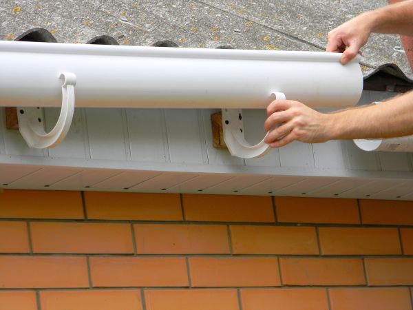 Half Round Gutter Installation in Easley