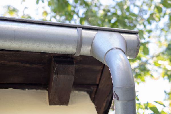 Metal Rain Gutter Installation in Easley