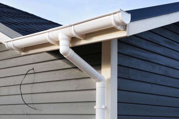 PVC Rain Gutter Installation in Easley