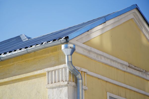 Steel Downspout Installation in Easley