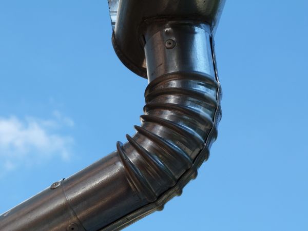 Metal Downspout Installation in Easley