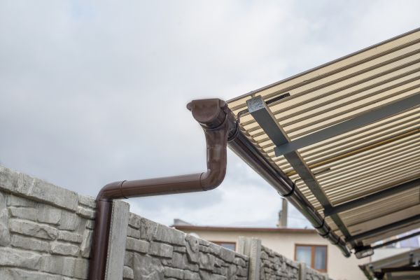Plastic Downspout Installation in Easley